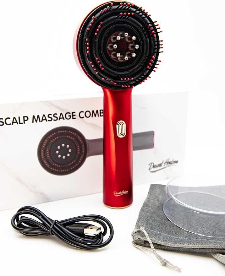 Scalp Massage Brush with Oil Applicator